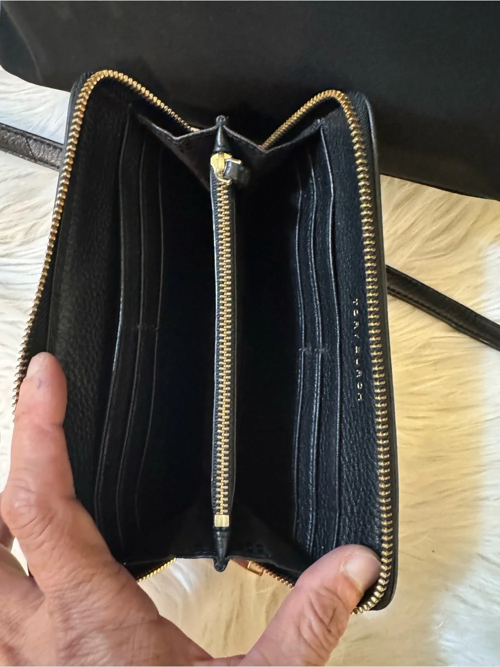 Tory Burch Black Nylon Mini Tote with Crossbody Wallet Set